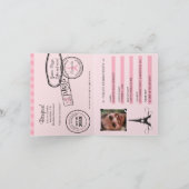 12e verjaardag Paris Passport Invitation (Binnen)