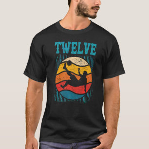12e verjaardag Retro Soccer 12 jaar oud Boy Girl T-shirt