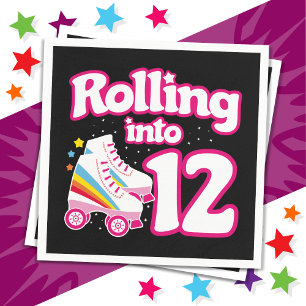 12e verjaardag rolschaatsen 12 jaar oud Schaats Servet