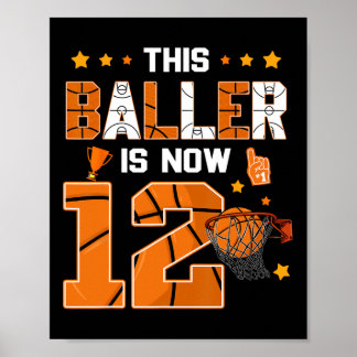 12e verjaardag Skelet Deze ller is nu twaalf jaar Poster