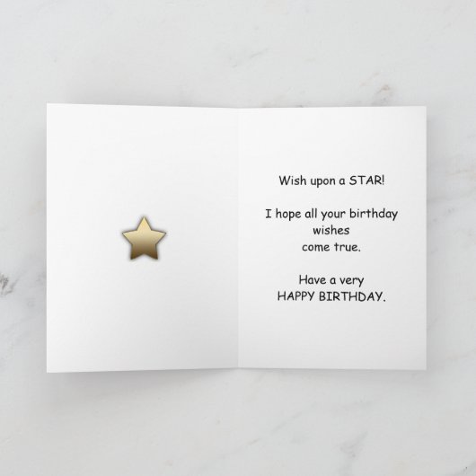 12e verjaardag van een superster kaart (Binnen)