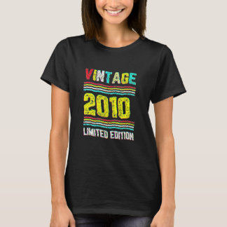 12e verjaardag vintage 2010 12 jaar oud t-shirt