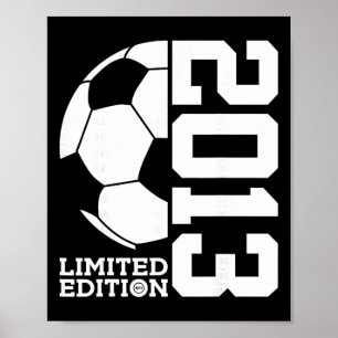 12e Verjaardag Voetbal Limited Edition 2013 Poster