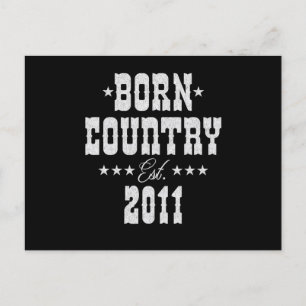12e verjaardag voor Country Western muziekfan  Briefkaart