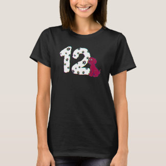 12e verjaardagstaart Labrador Puppy-hondeneigenaar T-shirt