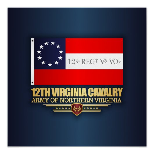 12e Virginia Cavalry (f10) Perfect Poster (Voorkant)