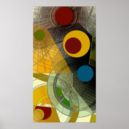 12ème Carte - Poster Abstrait (Devant)