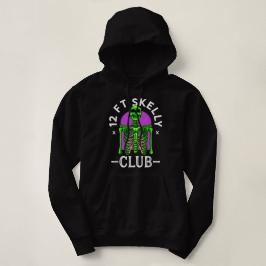12ft Skelly Club - Halloween 12-Foot Skeleton Appr Hoodie (Design voorkant)