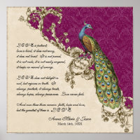 12x12 Peacock 1 - Wedding op persoonlijke titel