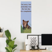 12x36 Poster Paper (Matte) avec ourlet grizzli (Bureau à domicile)