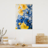 1304 Bloemen Poster (Keuken)