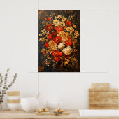 1315 Bloemen Poster (Keuken)