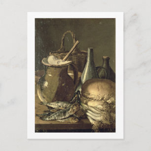 131-0058519/1 Leven met vissen, prei en brea Briefkaart