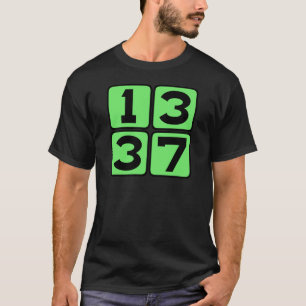 1337 Leet Leetspeak Eleet Internet Meme Taalgebrui T-shirt