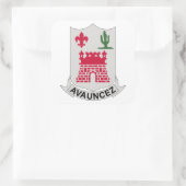 133e infanterieregeling vierkante sticker (Tas)