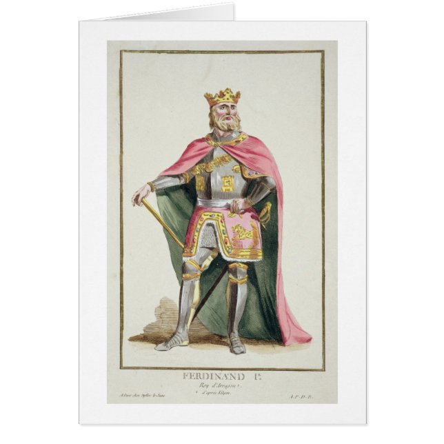 1379-1416) rois de Ferdinand I (d'Aragon de 'Receu (Devant)