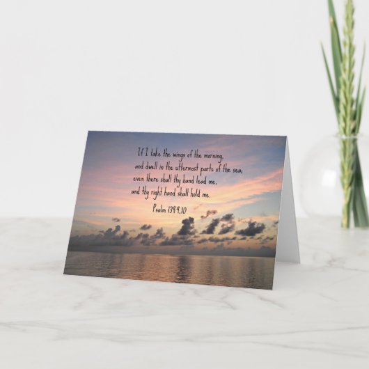 139 psalm: 9,10 kaart (Voorkant)