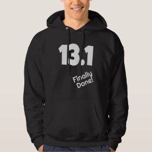 13 1 Eindelijk Gedaan Half Marathon Hardloper Hard Hoodie