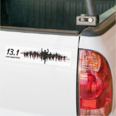 13.1 Halve marathon Bumpersticker (Op Truck)