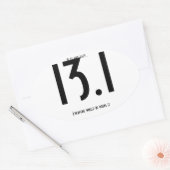 13.1 halve marathon ovale sticker (Envelop)