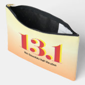 13.1 Halve marathon Running Bold Geel Rode Tekst Etui (Open)