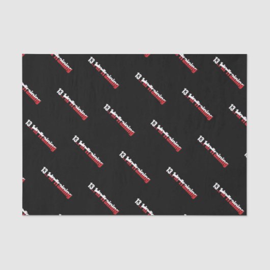 13.1 in Training Abstracte halve marathon hardlope Tissuepapier (Voorkant)