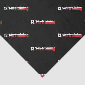 13.1 in Training Abstracte halve marathon hardlope Tissuepapier (Detail)