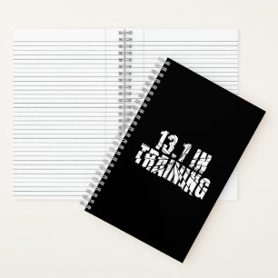 13.1 in training halve marathon lopen gebroken woo notitieboek