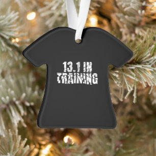 13.1 in training halve marathon lopen gebroken woo ornament