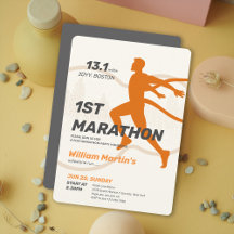 13.1 mijl 1e Marathon-Post Marathonfeest
