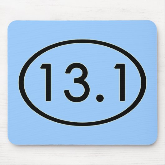 13,1 Miles Mousepad Muismat (Voorkant)