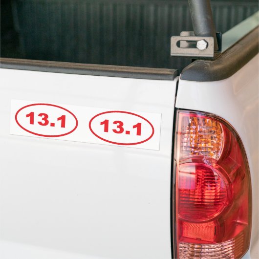 13.1 rood bumpersticker (Op Truck)