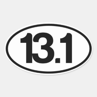 13,1 Sticker (halve marathon Sticker)