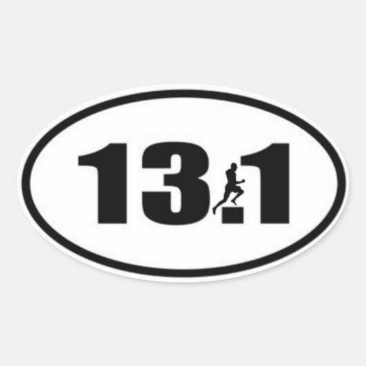13,1 Sticker met Runner (Voorkant)