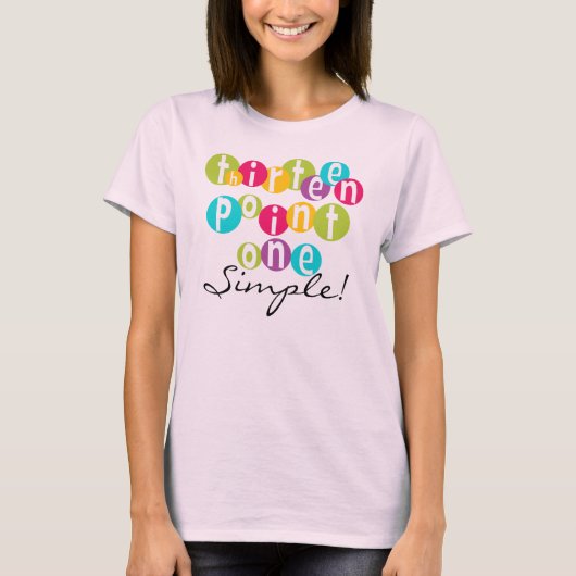 13.1 T-shirts simples (Devant)