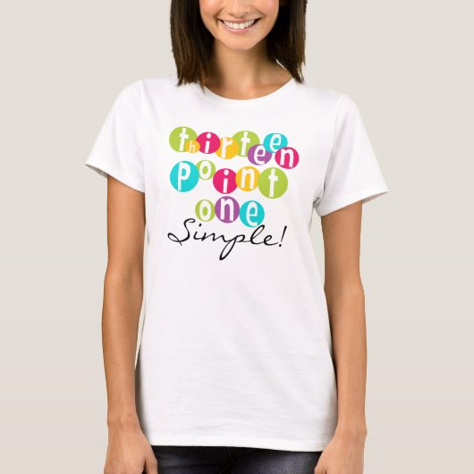 13.1 T-shirts simples (Devant)