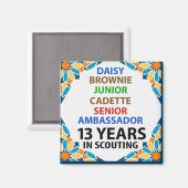 13 ans dans le Magnet du Scoutisme (Recto/Verso)