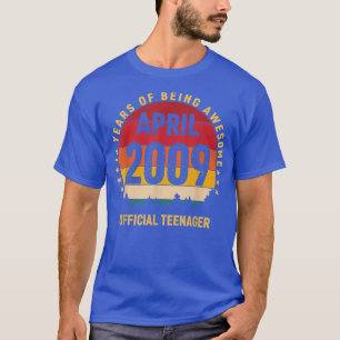 13 april 2009 Officiële tiener 13 jaar T-shirt