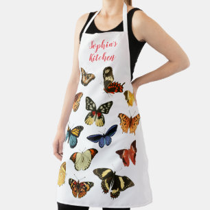 13 Art Butterflies, Name or Message, White Schort
