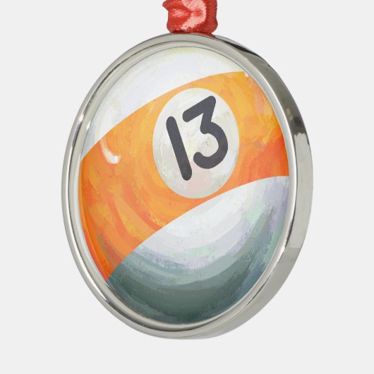 13 Ball Metalen Ornament (Links)