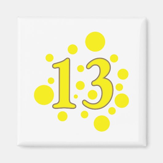 13-dertien magneet (Voorkant)