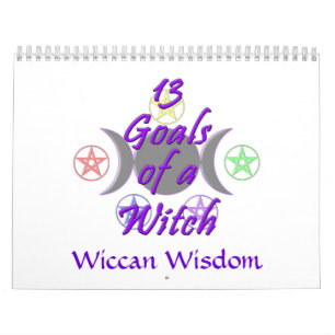 13 Doelstellingen en Wiccan Wisdom-agenda Kalender