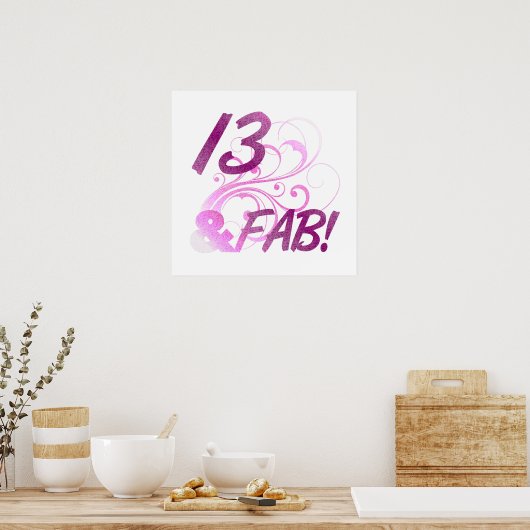 13 en feestdag poster (Keuken)