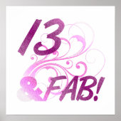 13 en feestdag poster (Voorkant)