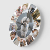 13 Foto-Collage gepersonaliseerd Grote Klok (Hoek)