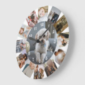 13 Foto-Collage gepersonaliseerd Grote Klok (Hoek)