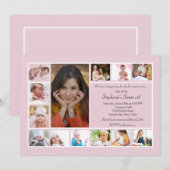 13 Foto collage - Verticale fotouitnodiging Kaart (Voorkant / Achterkant)