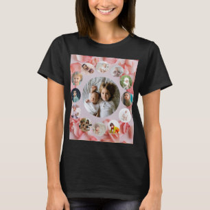 13 Foto's collage Persoonlijke naam rosy T-shirt