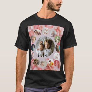 13 Foto's collage Persoonlijke naam rosy T-shirt