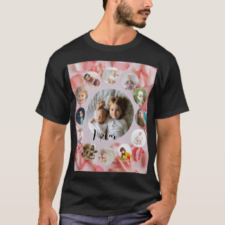 13 Foto's collage Persoonlijke naam rosy T-shirt